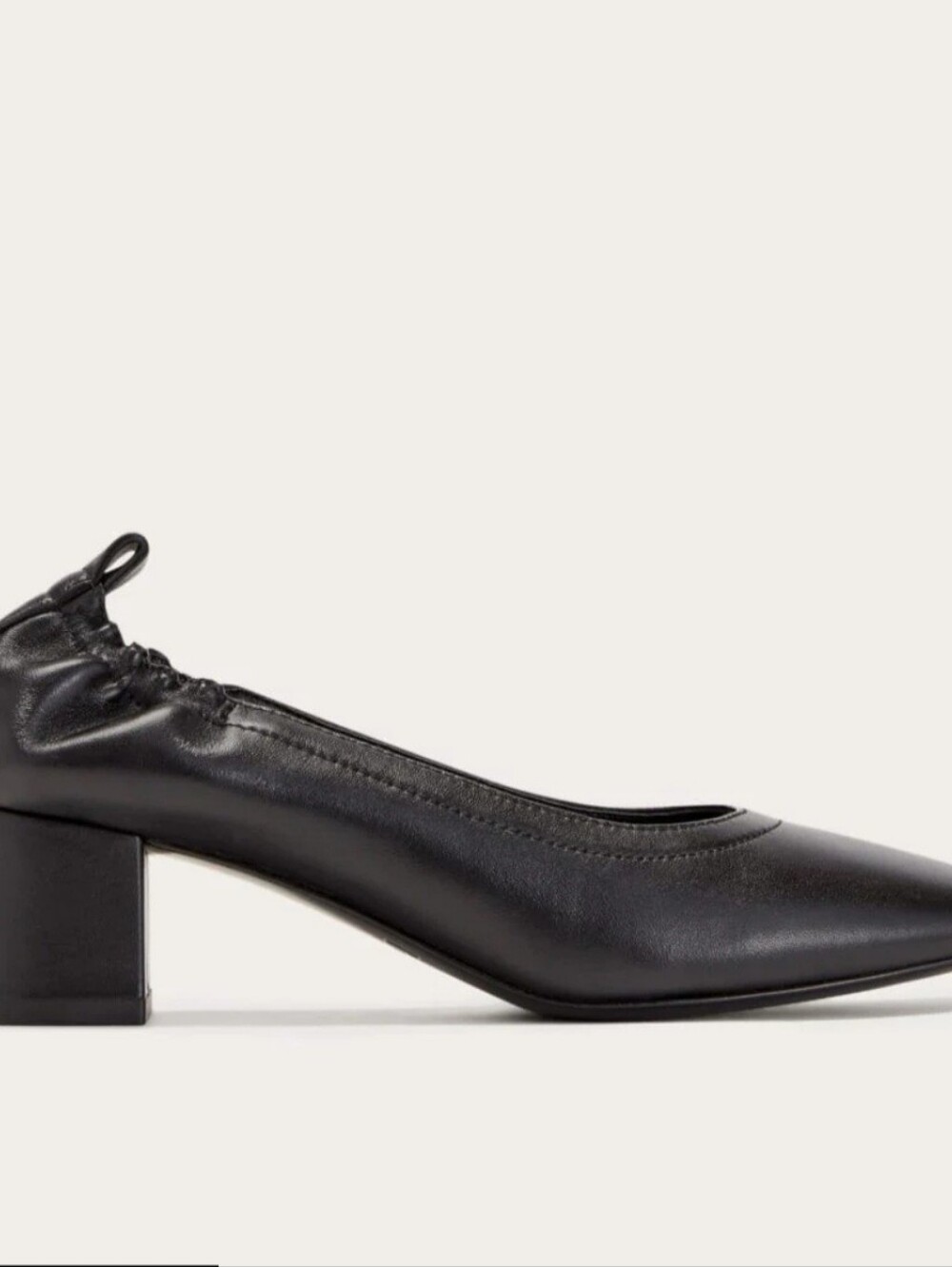 Everlane Size 8 Black Leather The Day Heel